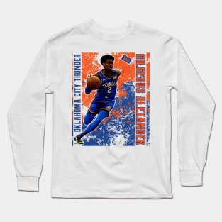 Shai gilgeous alexander || oklahoma city thunder | poster Long Sleeve T-Shirt